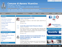 Tablet Screenshot of comune.marano.vi.it
